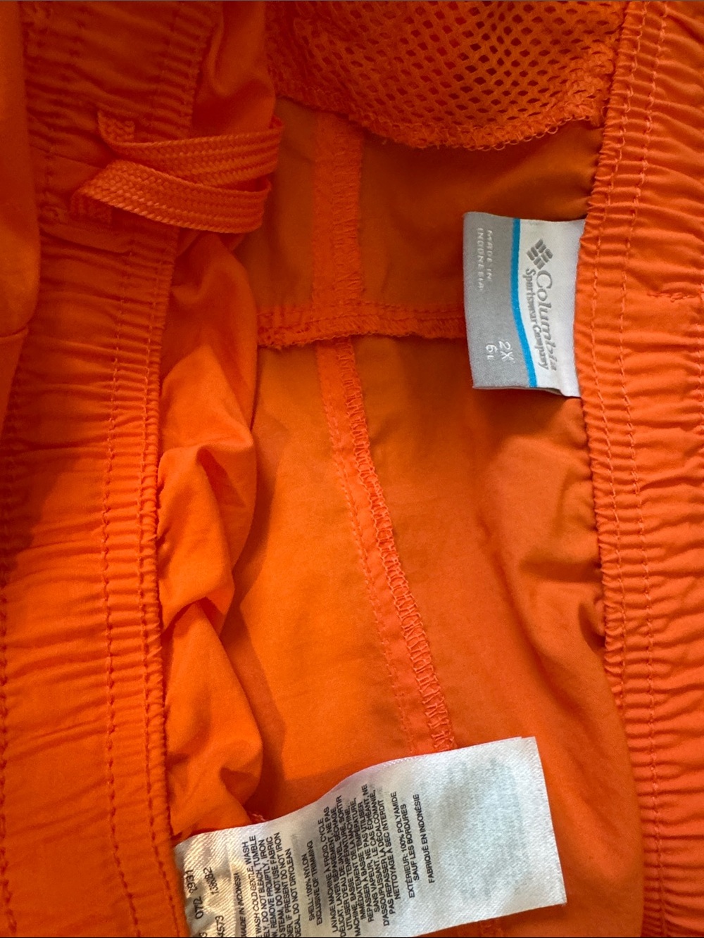 Columbia Bright Orange Women's Athletic Pull-On Shorts - Picture 6 of 6